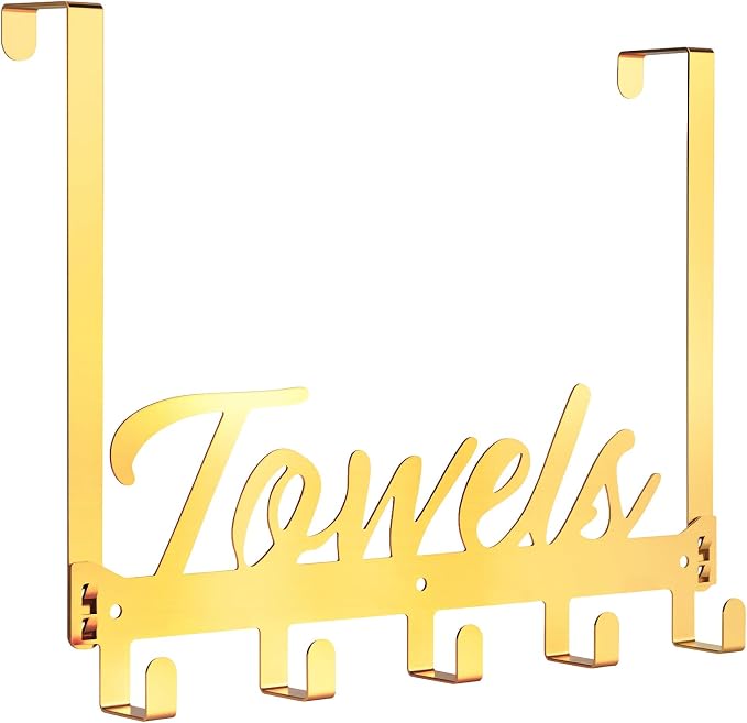 Azmoncy Over The Door Hooks, Towel Rack Towel Hooks by Azmoncy