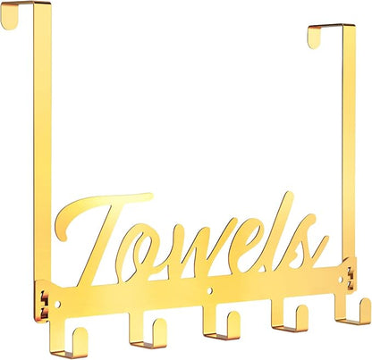 Azmoncy Over The Door Hooks, Towel Rack Towel Hooks by Azmoncy