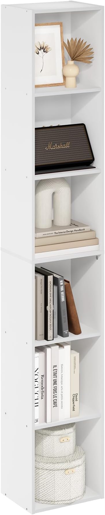 Furinno LUDER Book Shelf, 6-Tier Tall Modern Bookshelf, Bookcase by Furinno-FitsYourSpaceFitsYourBudget