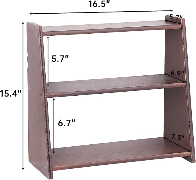 100% Solid Wood Coffee Station Organizer, Countertop Organizer | 3 Tier Spice - Image 5