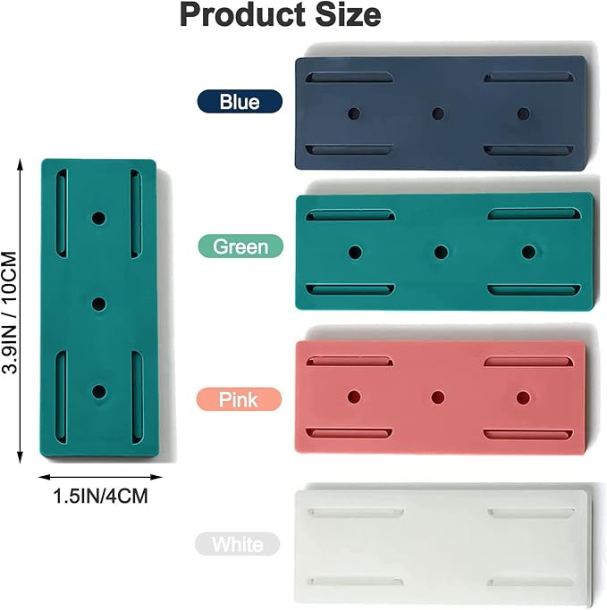 12PCS Power Strip Holder, Adhesive Punch-Free Socket Holder, Self Adhesive - Image 2