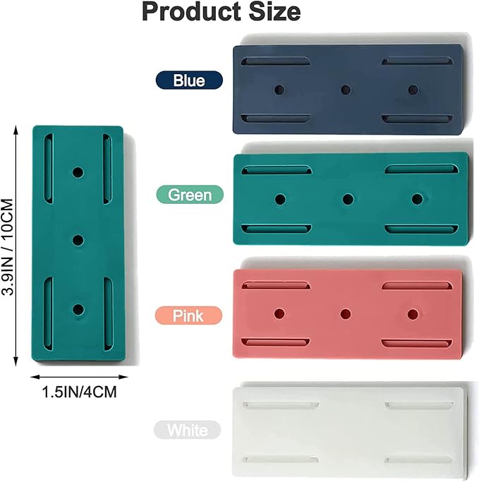 CHNLML 12PCS Power Strip Holder, Adhesive Punch-Free Socket Holder, Self - Image 2