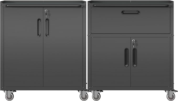Metal Tool Cabinet, Garage Storage Cabinet System, Wall Cabinet & Locking by VIYET