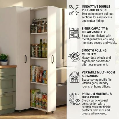 Double Pull Out Pantry Cabinet - Image 4