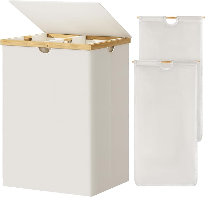 WOWLIVE 165L Double Laundry Hamper by WOWLIVE