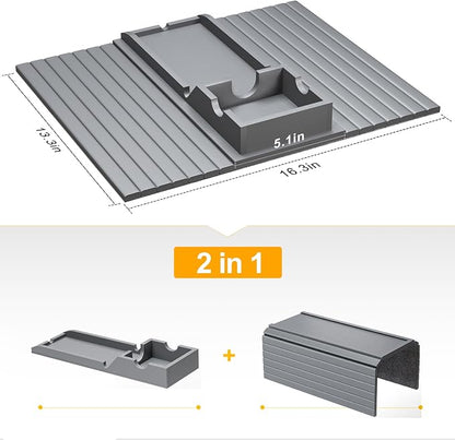 Couch Armrest Table, Sofa Arm Tray - 2 in 1 Anti-Slip Foldable Sofa Armchair - Image 8