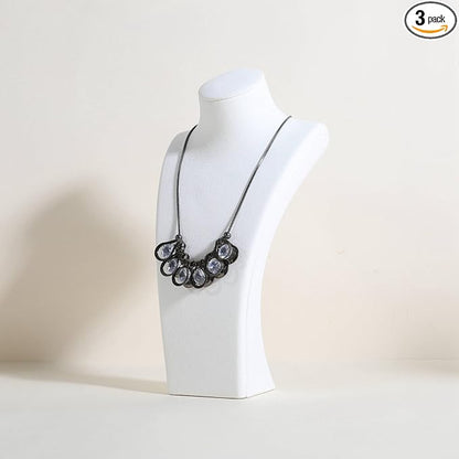 GemeShou White necklace storage organizer by GemeShou