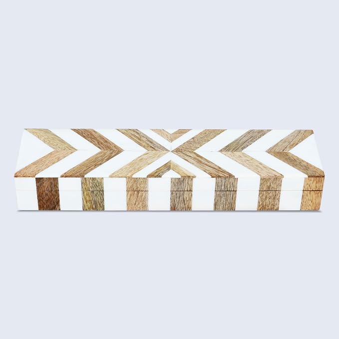 Handicrafts Home White Decorative Storage Box - Image 5