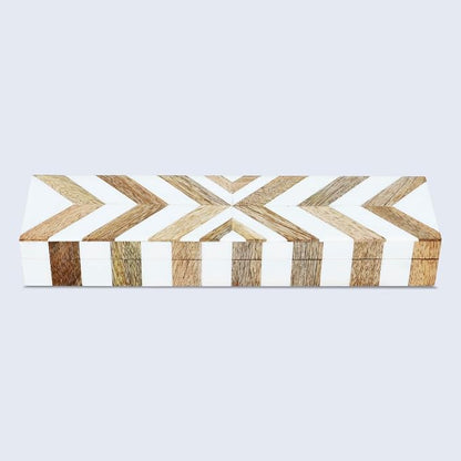 Handicrafts Home White Decorative Storage Box - Image 5