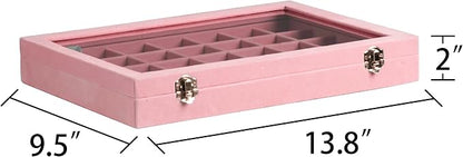 Frebeauty Velvet Jewelry Tray, 35 Grid Jewelry Organizer - Image 3