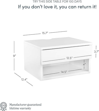 Nathan James Jackson Wall Mounted Floating Bedroom Nightstand - Image 2