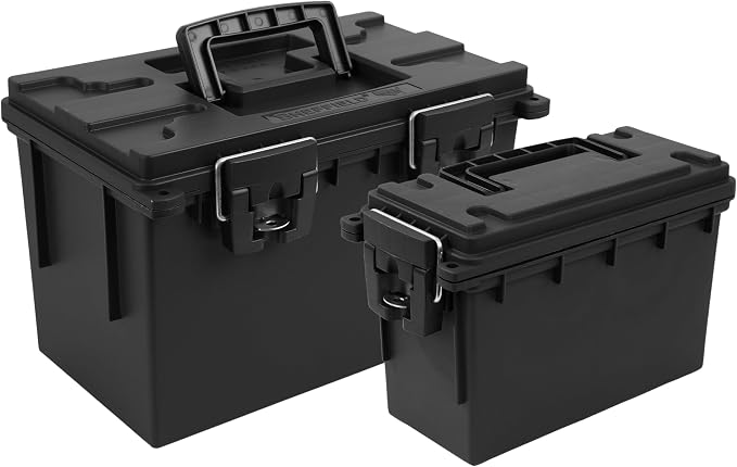 Sheffield Ammo Box Made in USA, Stackable Lockable Ammo Storage Box, Water & by Sheffield