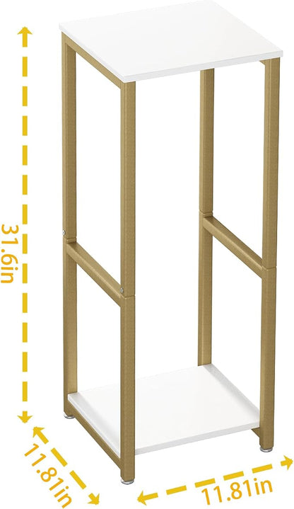 Plant Stand Indoor Corner Tall 2 Tier Metal Modern Flower Storage Plant Shelf - Image 6
