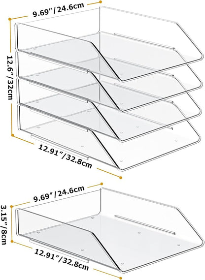 YKLSLH 4 Tier Paper Organizer Letter Tray - Image 6