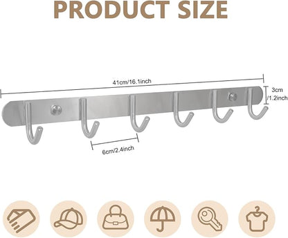 Coat Hook Rack Wall Mounted - Image 2