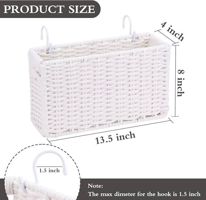 Cotton Rope Woven Bedside Caddy - Image 2