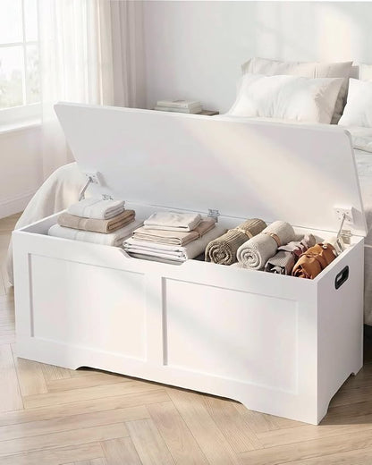 Timberer 39.4" Wooden Storage Chest, Extra Large Storage Trunk | Storage Bench - Image 2