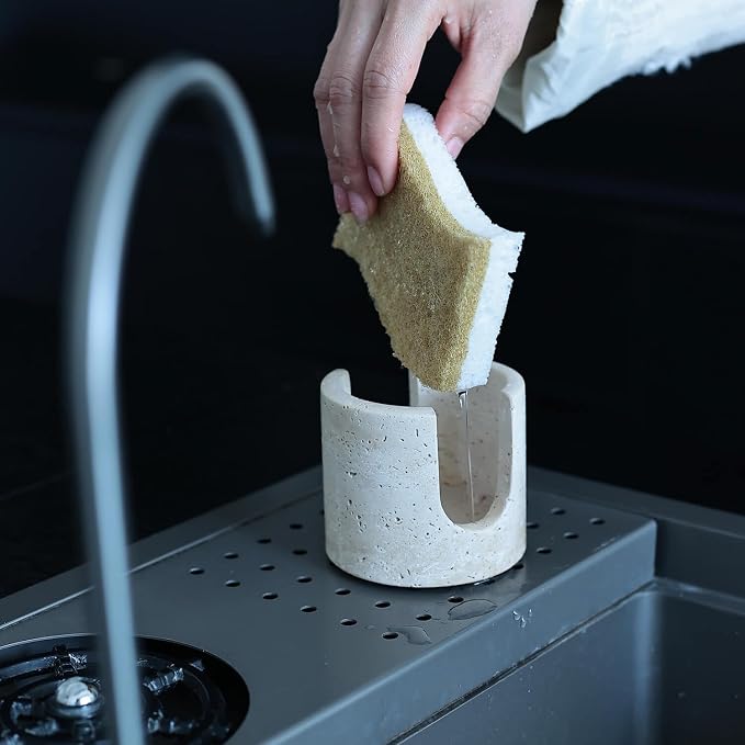 Travertine Marble Sponge Holder - Image 4