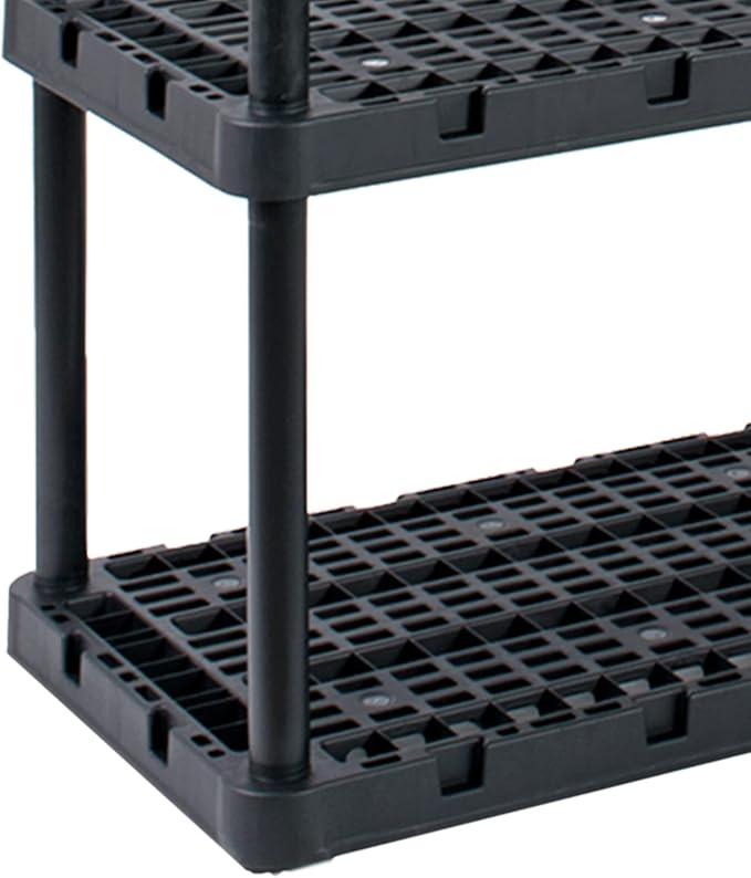 Gracious Living 4 Shelf Unit, Heavy-Duty Shelving Storage Rack - Image 9