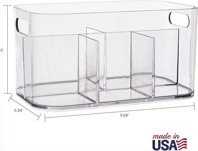 STORi Bliss 5-Compartment Plastic Cosmetics Storage Organizer - Image 5