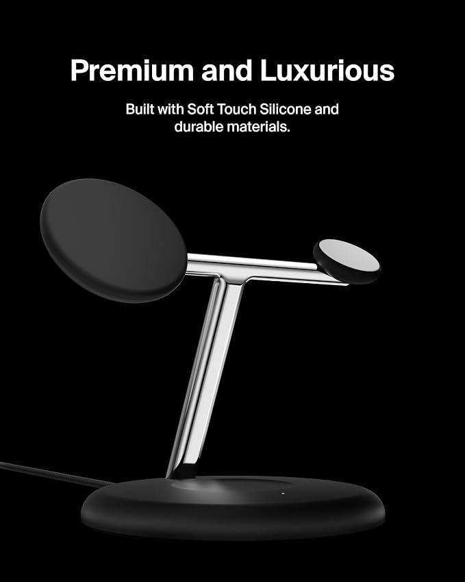 Belkin MagSafe-Compatible 3-in-1 Wireless Charger Stand 15W - Image 6