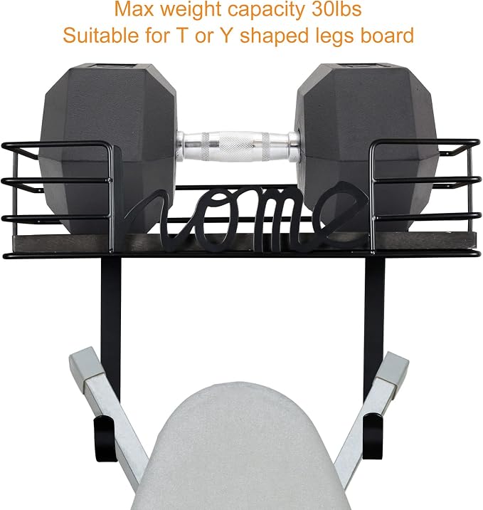 TJ.MOREE Ironing Board Hanger Wall Mount- Laundry Room Decor- Iron and Ironing - Image 6