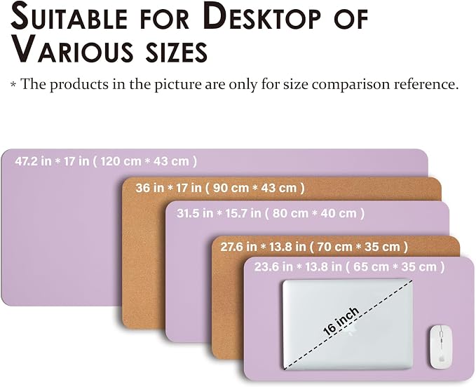 Cork Desk Mat - Dual-Sided Desk Pad - Image 5