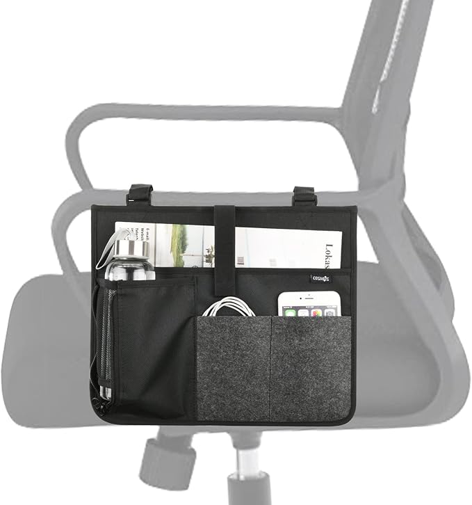 Cosmos Armrest Chair Side Organizer Bedside Caddy Organizer Bed Buk Storage Bag by Unknown