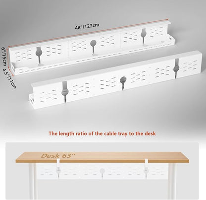Univivi Under Desk Cable Management Tray - Image 5