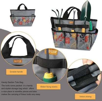 MDSTOP Garden Tool Bag, Garden Tool Kit Holder Home Organizer Storage Carrier - Image 3