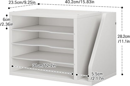Creso hom Mail Sorter, File Organizer Desktop, Wood Desk Organizer - Image 2