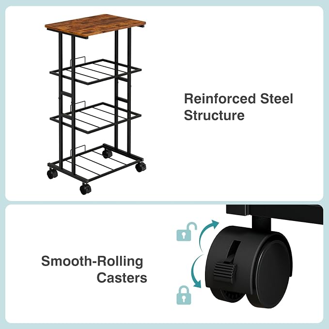 OLIXIS Dresser Storage with 3 Drawers, Fabric Dresser Tower - Image 7