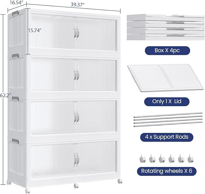 1280QT Extra Large Stackable Storage Bins - Image 2