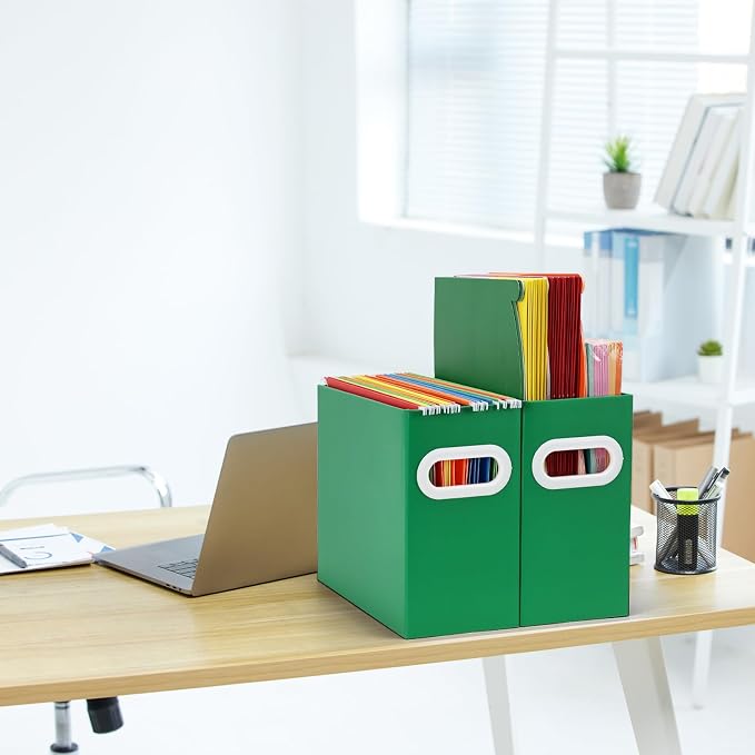 Hanging File Organizer, Cardboard File Folder Organizer - Image 6