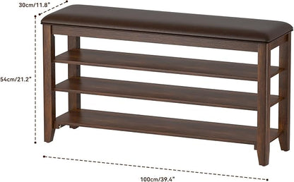 Taitiy Shoe Rack Bench Entryway Storage, Shoe Organizer Bench - Image 2