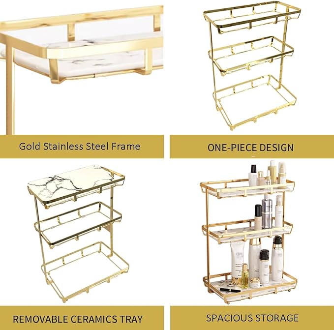 Bathroom Organizer Countertop Perfume Organizer Makeup Cosmetics Storage - Image 7