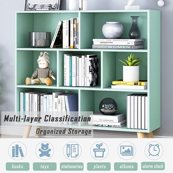 IOTXY Wooden Open Shelf Bookcase - Image 6