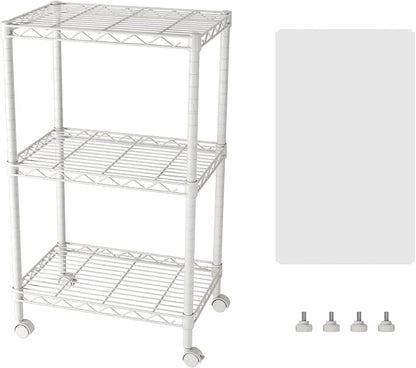 SINGAYE 3 Small Shelves Storage Shelf Wire Shelving Unit Metal Shelf Adjustable by SINGAYE