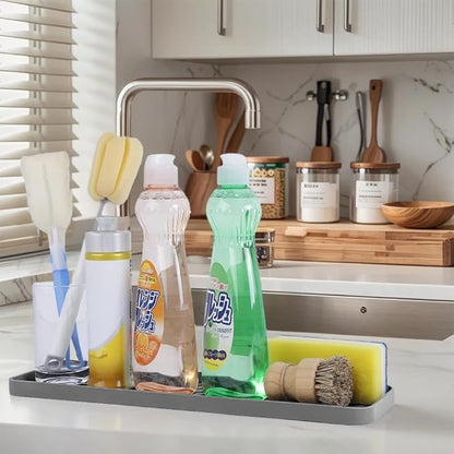 Silicone Organizer Tray for Kitchen Sinks and Bathrooms. Dishwasher-Safe - Image 2