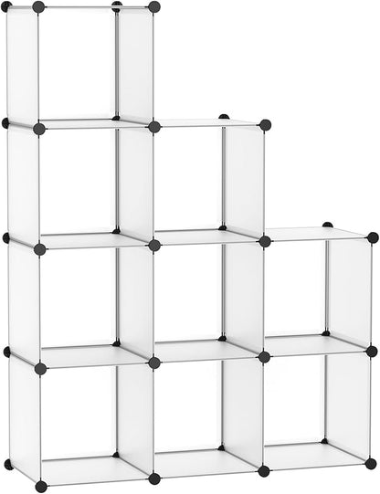 C&AHOME Cube Storage, 9-Cube Plastic Closet Cabinet Organizer, DIY Stackable by CAHOME