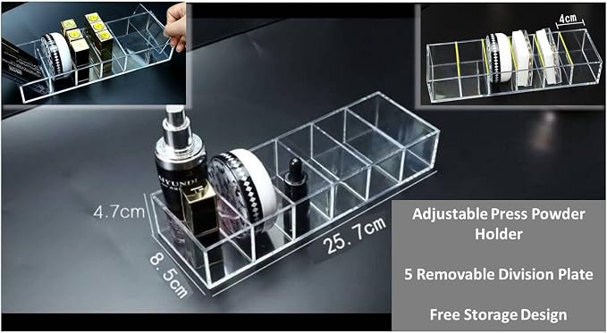 Acrylic Makeup Organizer Cosmetic Storage Makeup Display Case Lipstick Holder - Image 2