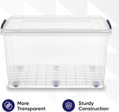 Superio Storage Bins with Lids- Clear Boxes - Image 7