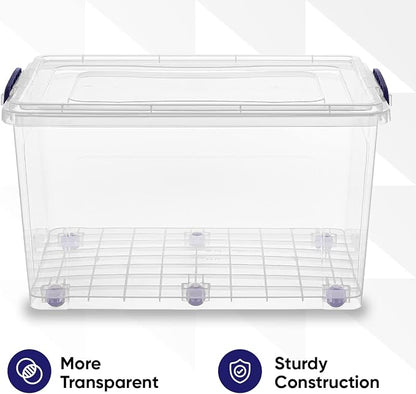 Superio Storage Bins with Lids, Stackable Totes, BPA Free, Odor Free, Organizer - Image 7