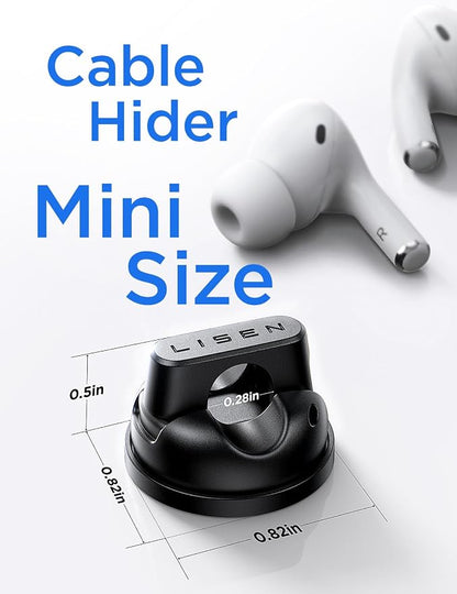 12-Pack Rotatable Cord Holder for Nightstand, LISEN 360°Rotating Magnetic Clips - Image 9