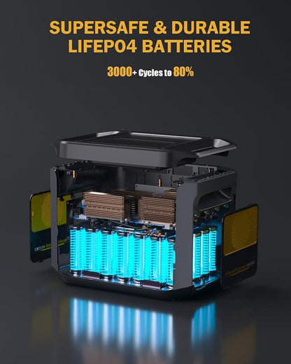 VTOMAN FlashSpeed 1500 Portable Power Station - 3096Wh/1500W Solar Generator - Image 5