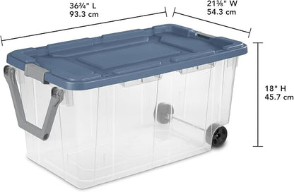 Extra Large Storage Bin, 40 Gallon Wheeled Plastic Storage Container - Image 3
