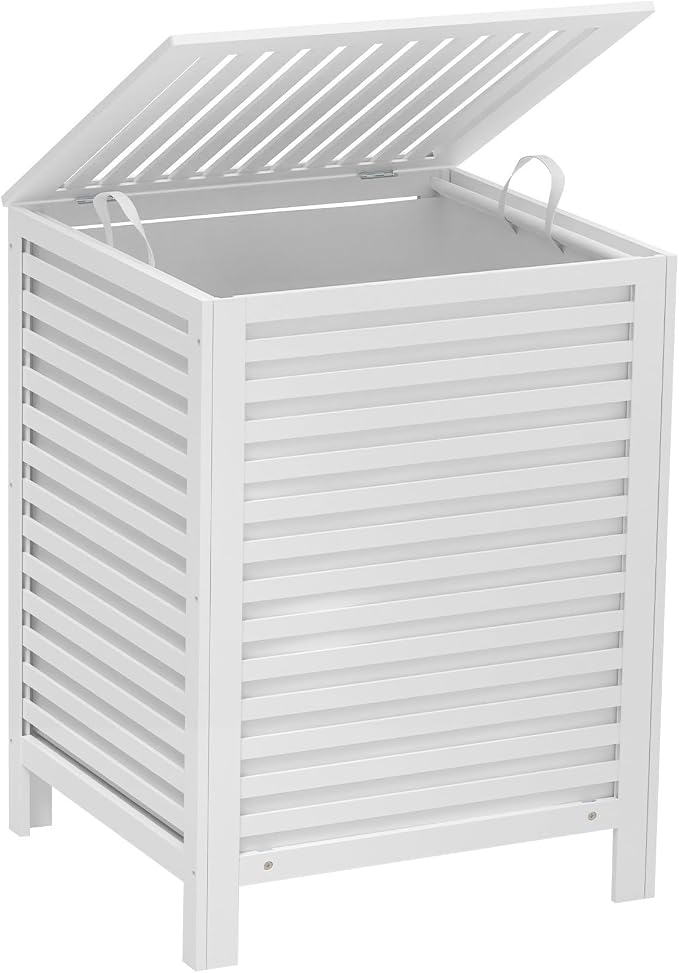 VASMIA Laundry Hamper with Lid, 90L Bamboo Large Laundry Basket with Removable by VASMIA
