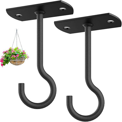 Ceiling Hooks for Hanging Plants, Hanging Bird Feeders, Wind Chimes, by QualityEfficiency