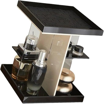 Rotating Makeup Organizer, 360 Degree Acrylic Cosmetic Storage Carousel - Image 7