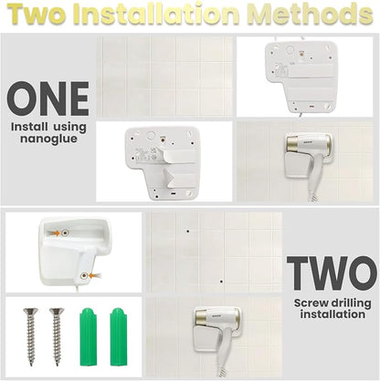 Wall Mounted Hair Dryer with USB Charging Port - Image 6